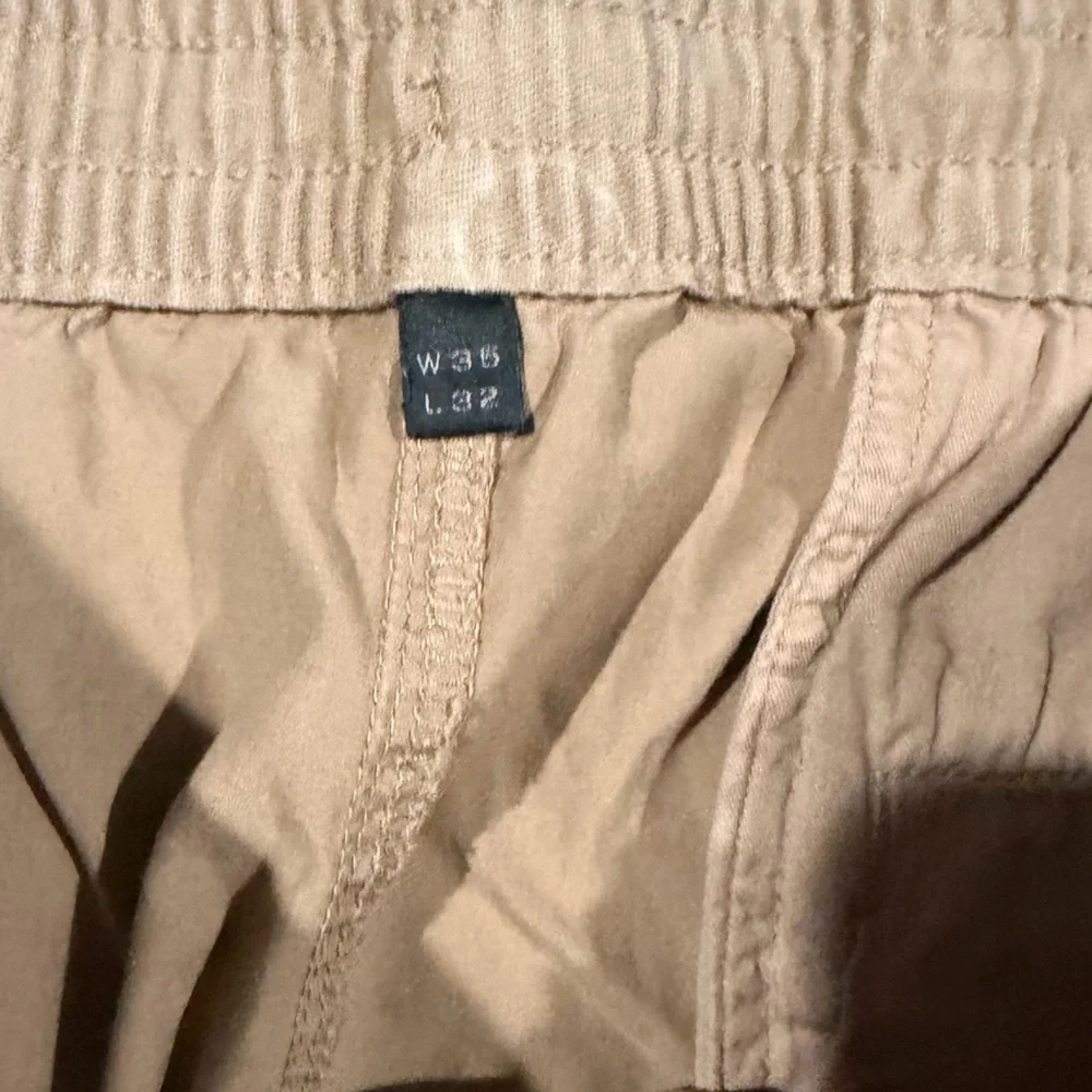 J. Crew Stretch Men's Tan‎ Drawstring Pants Khaki Tan 35